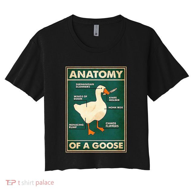 Anatomy Of A Goose With Knife Crop Top