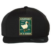 Anatomy Of A Goose With Knife Wool Snapback Cap