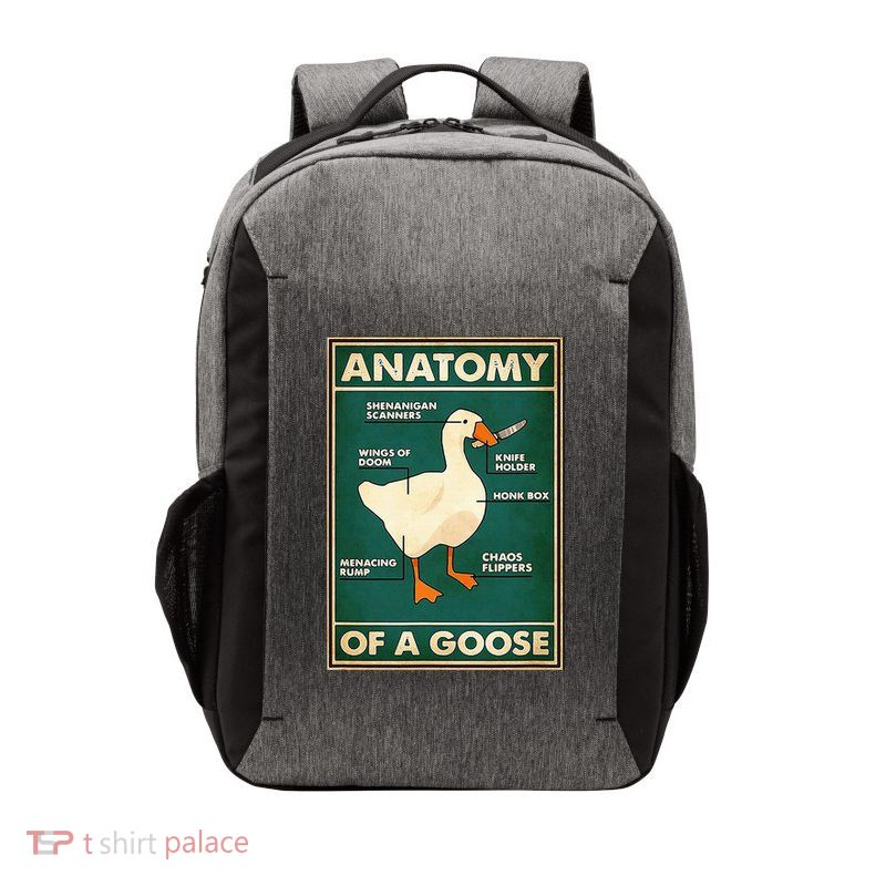 Anatomy Of A Goose With Knife Vector Backpack