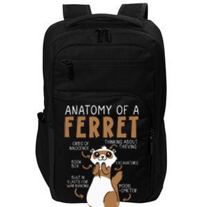 Anatomy Of A Ferret Lover Wildlife Animal Ferret Owner Impact Tech Backpack