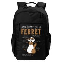 Anatomy Of A Ferret Lover Wildlife Animal Ferret Owner Daily Commute Backpack