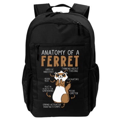 Anatomy Of A Ferret Lover Wildlife Animal Ferret Owner Daily Commute Backpack