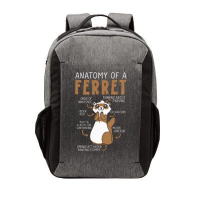 Anatomy Of A Ferret Lover Wildlife Animal Ferret Owner Vector Backpack