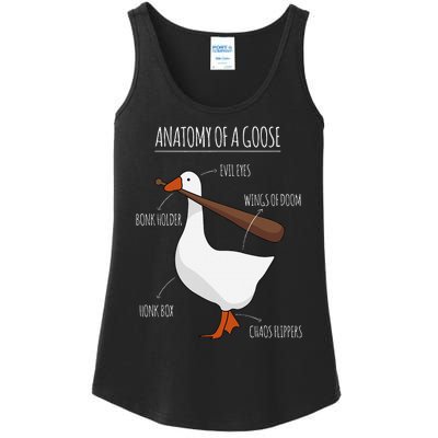 Anatomy Of A Goose Meme Ladies Essential Tank