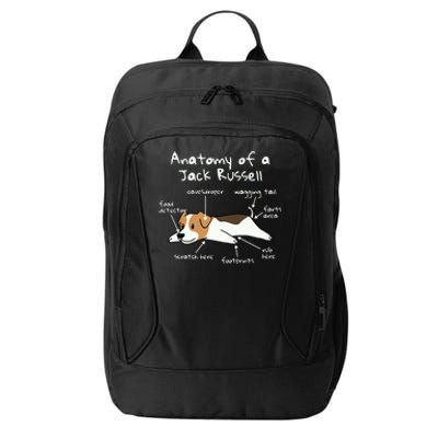 Anatomy Of A Jack Russell Terrier Funny Dog Gift City Backpack