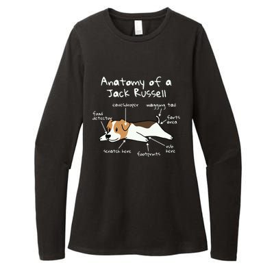 Anatomy Of A Jack Russell Terrier Funny Dog Gift Womens CVC Long Sleeve Shirt