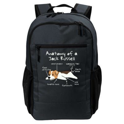 Anatomy Of A Jack Russell Terrier Funny Dog Gift Daily Commute Backpack