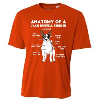 Anatomy Of A Jack Russell Terrier Cooling Performance Crew T-Shirt