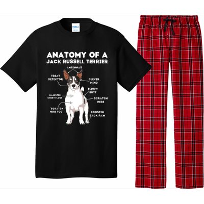 Anatomy Of A Jack Russell Terrier Pajama Set