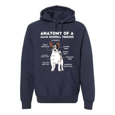 Anatomy Of A Jack Russell Terrier Premium Hoodie