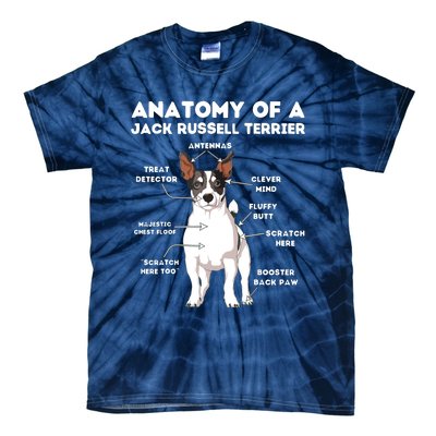 Anatomy Of A Jack Russell Terrier Tie-Dye T-Shirt