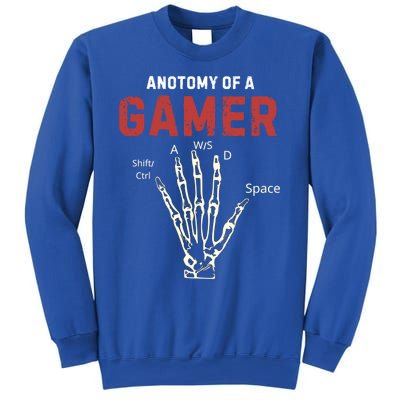 Anatomy Of A Gamer Funny Gaming Gift For Game Lovers Meaningful Gift Sweatshirt