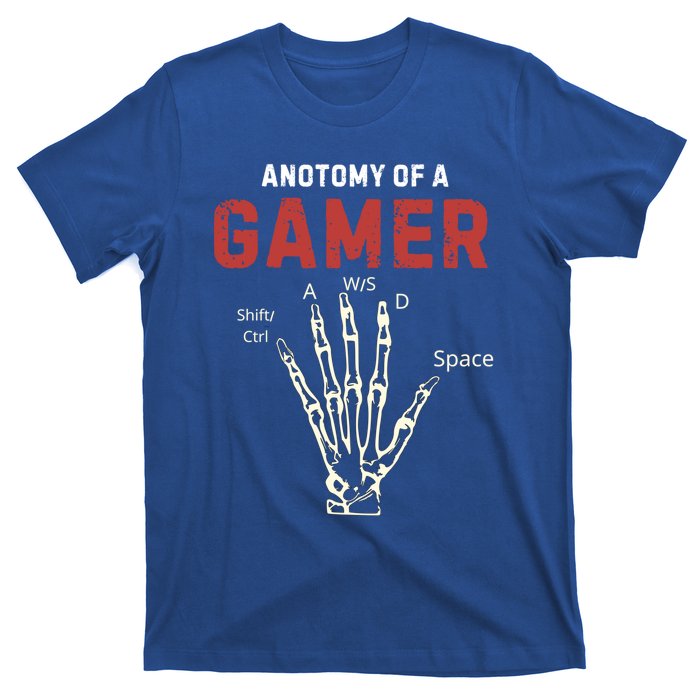 Anatomy Of A Gamer Funny Gaming Gift For Game Lovers Meaningful Gift T-Shirt