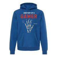 Anatomy Of A Gamer Funny Gaming Gift For Game Lovers Meaningful Gift Premium Hoodie