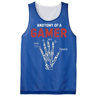 Anatomy Of A Gamer Funny Gaming Gift For Game Lovers Meaningful Gift Mesh Reversible Basketball Jersey Tank