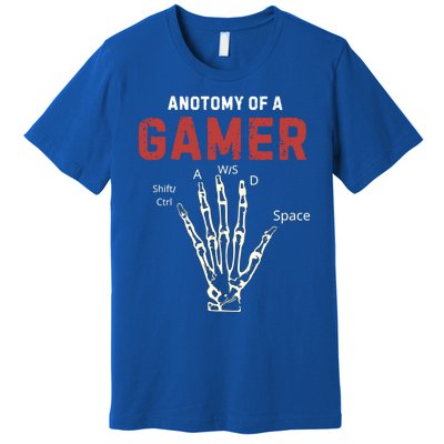 Anatomy Of A Gamer Funny Gaming Gift For Game Lovers Meaningful Gift Premium T-Shirt