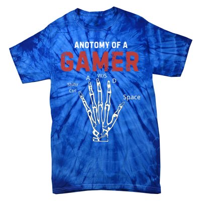 Anatomy Of A Gamer Funny Gaming Gift For Game Lovers Meaningful Gift Tie-Dye T-Shirt