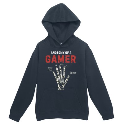 Anatomy Of A Gamer Funny Gaming Gift For Game Lovers Meaningful Gift Urban Pullover Hoodie