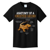 Anatomy Of A Crested Gecko Eyelash Lizard Herpetologist Kids T-Shirt