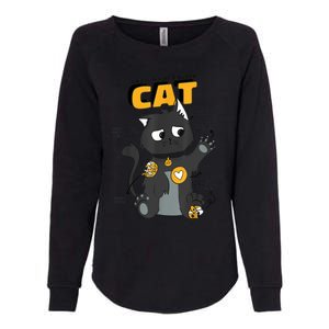 Anatomy Of A Black Cat Shirt, Funny Cats For Girls Womens California Wash Sweatshirt