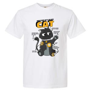 Anatomy Of A Black Cat Shirt, Funny Cats For Girls Garment-Dyed Heavyweight T-Shirt