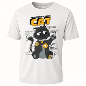 Anatomy Of A Black Cat Shirt, Funny Cats For Girls Cooling Performance Crew T-Shirt