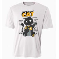 Anatomy Of A Black Cat Shirt, Funny Cats For Girls Cooling Performance Crew T-Shirt