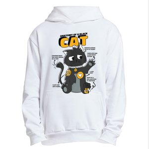 Anatomy Of A Black Cat Shirt, Funny Cats For Girls Urban Pullover Hoodie