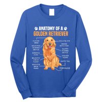 Anatomy Of A Golden Retriever Funny Dog Lovers Gift Long Sleeve Shirt