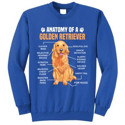 Anatomy Of A Golden Retriever Funny Dog Lovers Gift Sweatshirt