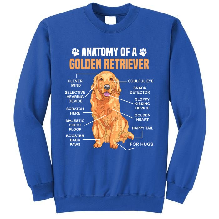 Anatomy Of A Golden Retriever Funny Dog Lovers Gift Sweatshirt