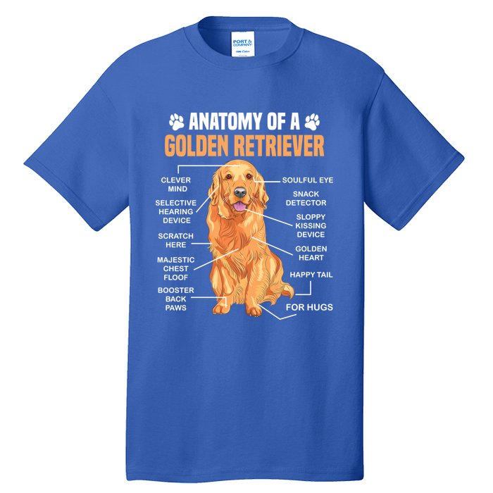 Anatomy Of A Golden Retriever Funny Dog Lovers Gift Tall T-Shirt