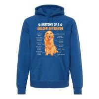 Anatomy Of A Golden Retriever Funny Dog Lovers Gift Premium Hoodie