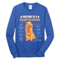 Anatomy Of A Golden Retriever Funny Dog Lovers Gift Tall Long Sleeve T-Shirt