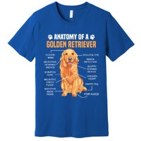 Anatomy Of A Golden Retriever Funny Dog Lovers Gift Premium T-Shirt