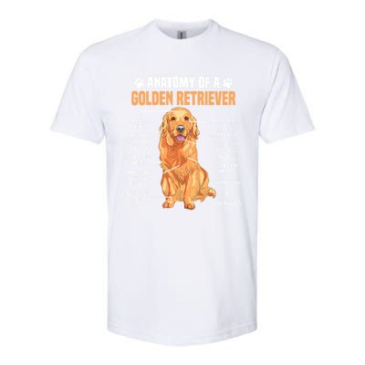 Anatomy Of A Golden Retriever Funny Dog Lovers Gift Softstyle CVC T-Shirt