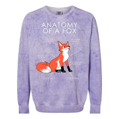 Anatomy Of A Fox Colorblast Crewneck Sweatshirt