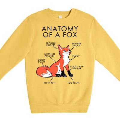 Anatomy Of A Fox Premium Crewneck Sweatshirt