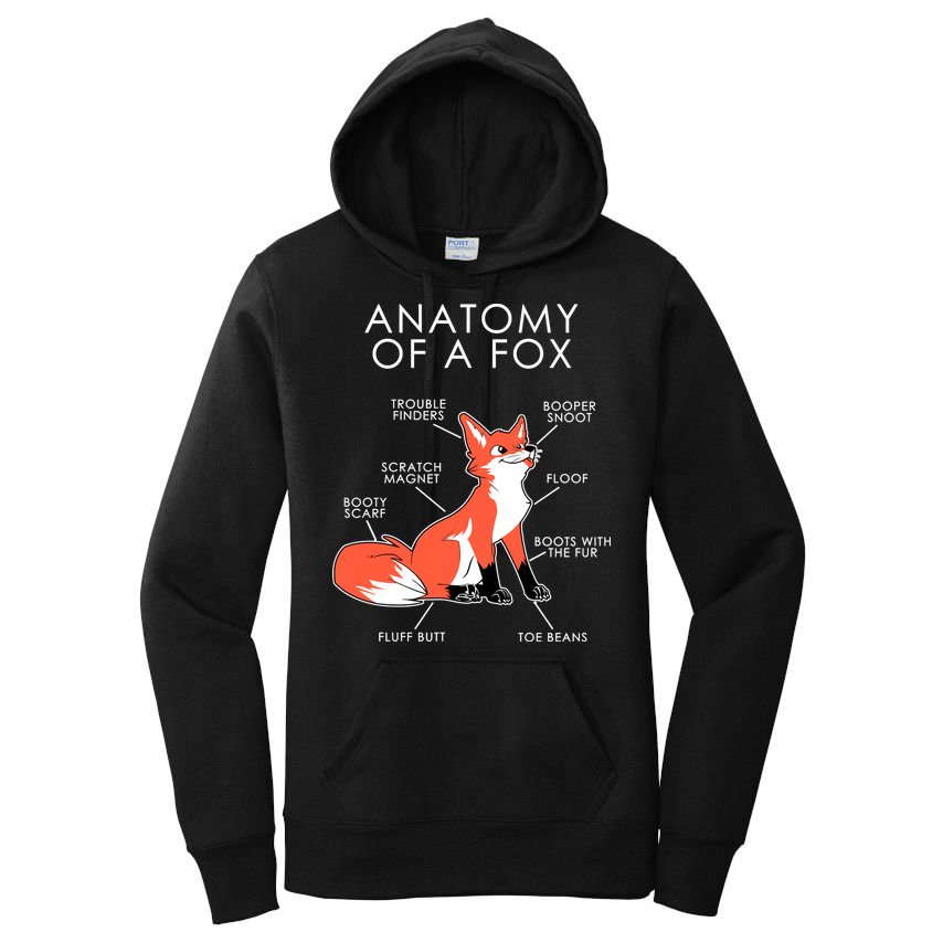 Anatomy Of A Fox Women's Pullover Hoodie
