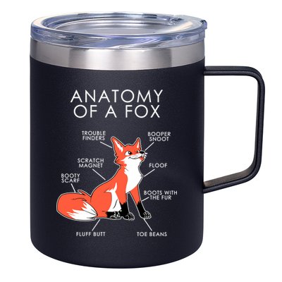 Anatomy Of A Fox 12oz Stainless Steel Coffee Mug