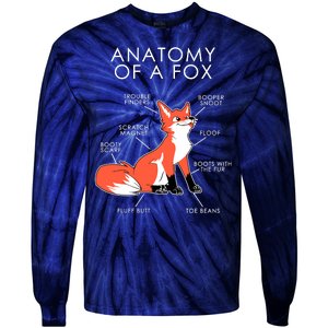 Anatomy Of A Fox Tie-Dye Long Sleeve Shirt