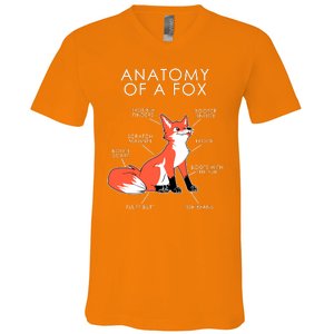 Anatomy Of A Fox V-Neck T-Shirt