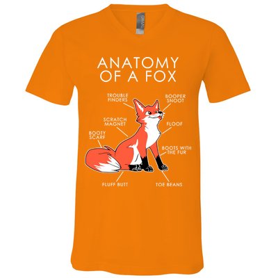 Anatomy Of A Fox V-Neck T-Shirt