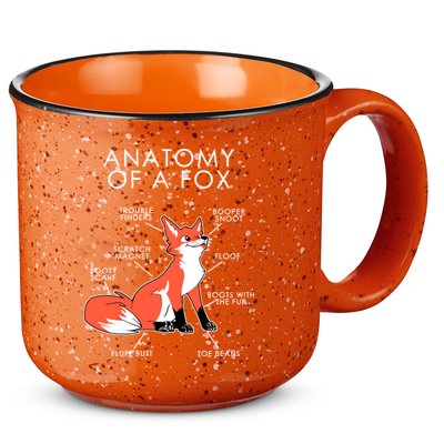 Anatomy Of A Fox 15oz Campfire Ceramic Mug
