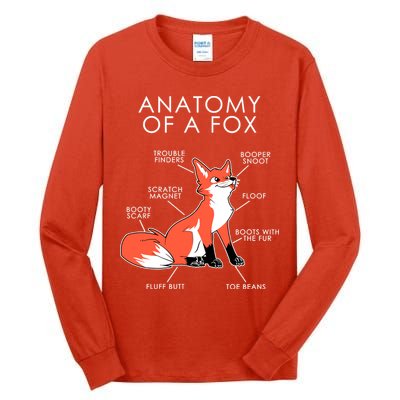 Anatomy Of A Fox Tall Long Sleeve T-Shirt