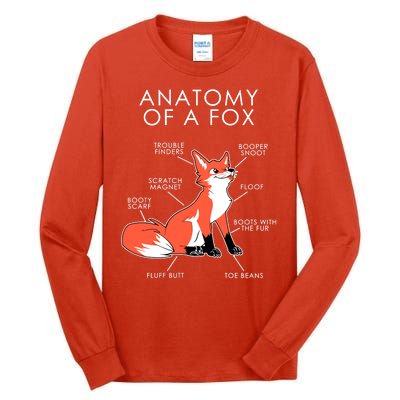 Anatomy Of A Fox Tall Long Sleeve T-Shirt