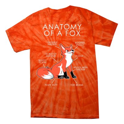 Anatomy Of A Fox Tie-Dye T-Shirt