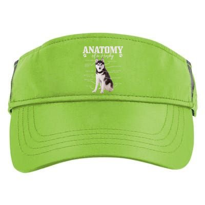 Anatomy Of A Siberian Husky Funny Cute Dog Husky Mom Dad Cute Gift Adult Drive Performance Visor