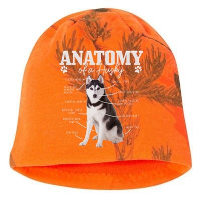 Anatomy Of A Siberian Husky Funny Cute Dog Husky Mom Dad Cute Gift Kati - Camo Knit Beanie