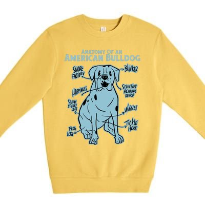 Anatomy Of An American Bulldog Premium Crewneck Sweatshirt